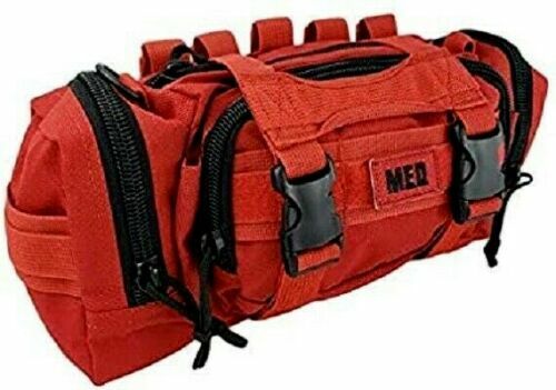 ELITE FIRST AID Rapid Response Bag STOCKED Tactical Medic Trauma Kit Bag RED