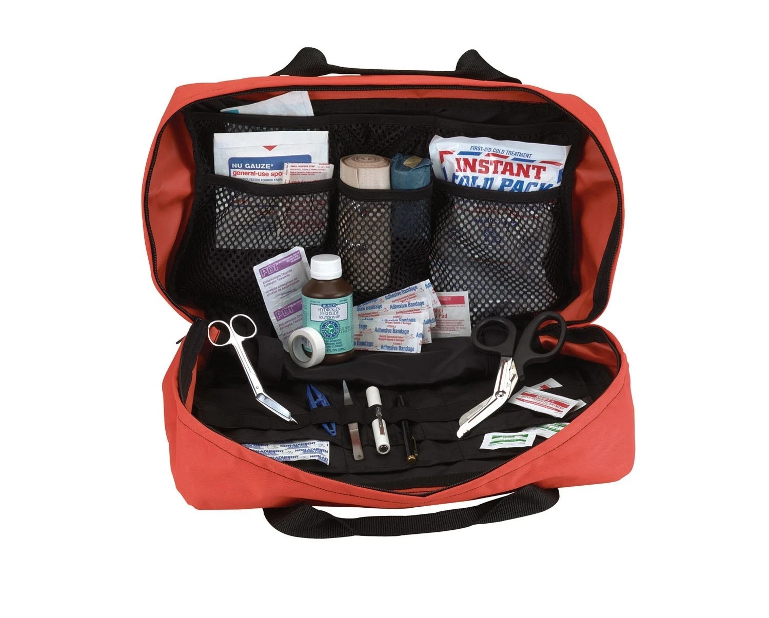 EMT Medical Trauma Bag Water Resistant Orange OR Blue Rothco, Free 5 Gauzes
