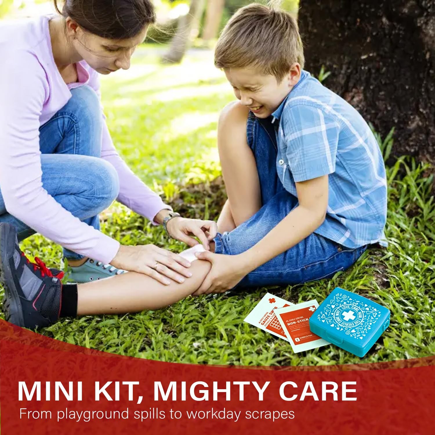 EVERLIT Pocket-Aid Mini First Aid Kit | Compact, 12 Packs | 600 Pcs, Assorted