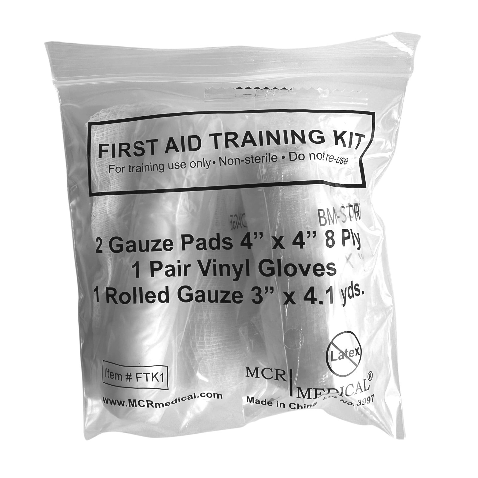MCR Medical First Aid Training Kits Box of 100 Basic