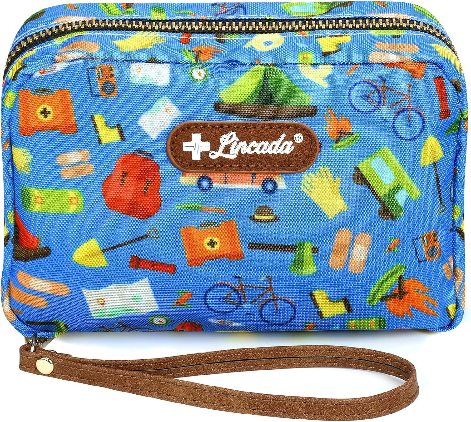 Portable Travel First Aid Kit for Kids and Adults, 143 Pieces All-Purpose Emerge