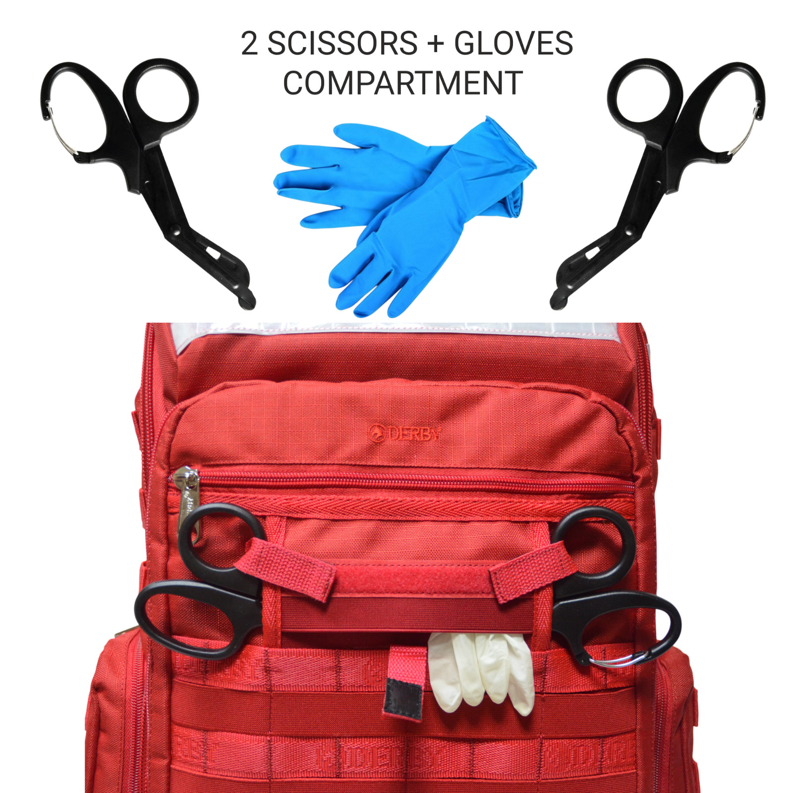 Rescue Backpack Compartments Paramedic Emergency Responder First Aid Rescue Team
