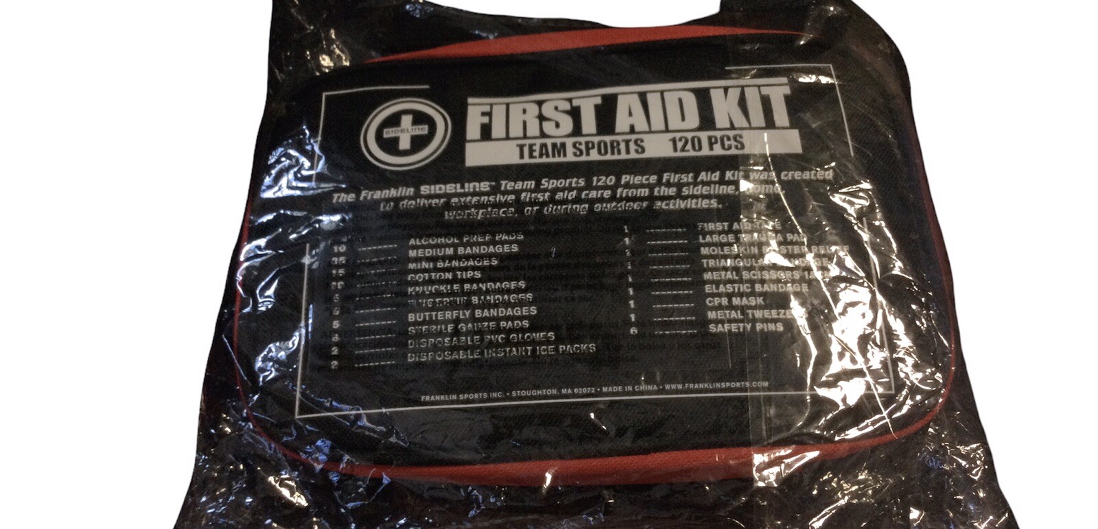 Franklin Sports Inc Sideline First Aid Kit Team Sports 120pcs(7D)