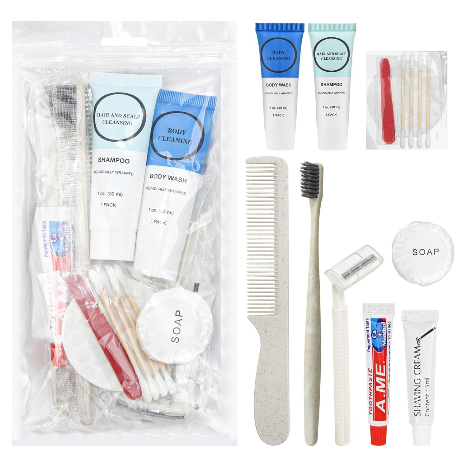 Toiletry Kits Homeless Personal Hygiene Care Package Kits Supplies In Bulk, D…