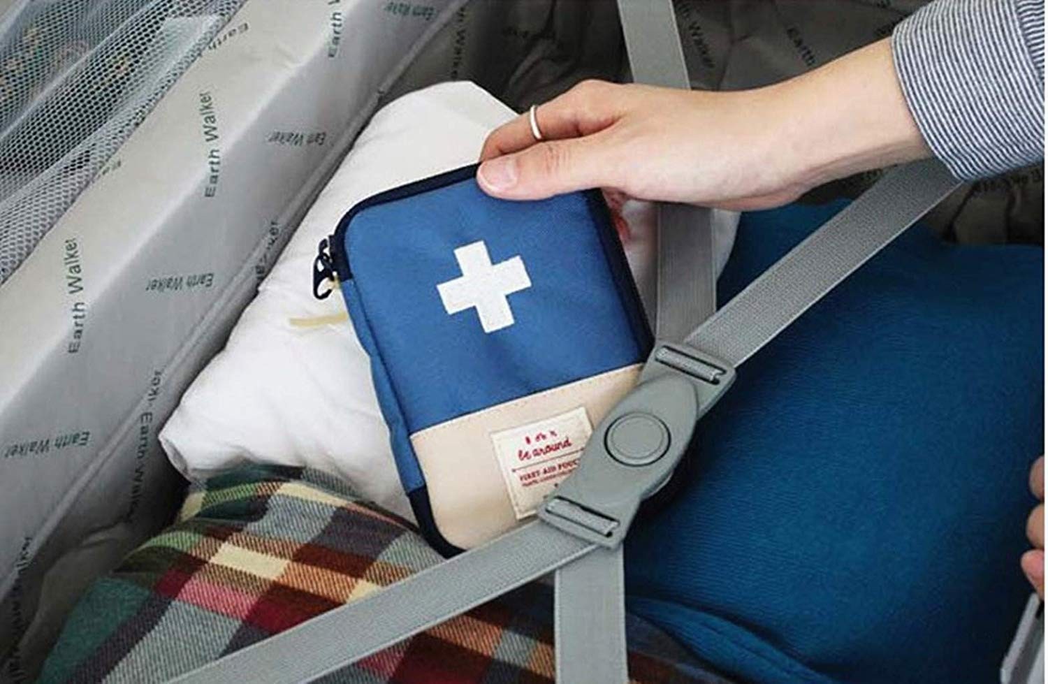 JIAKAI 2 Packs First Aid Bag,Empty First Aid Pouch,Mini Portable Medical Bag …