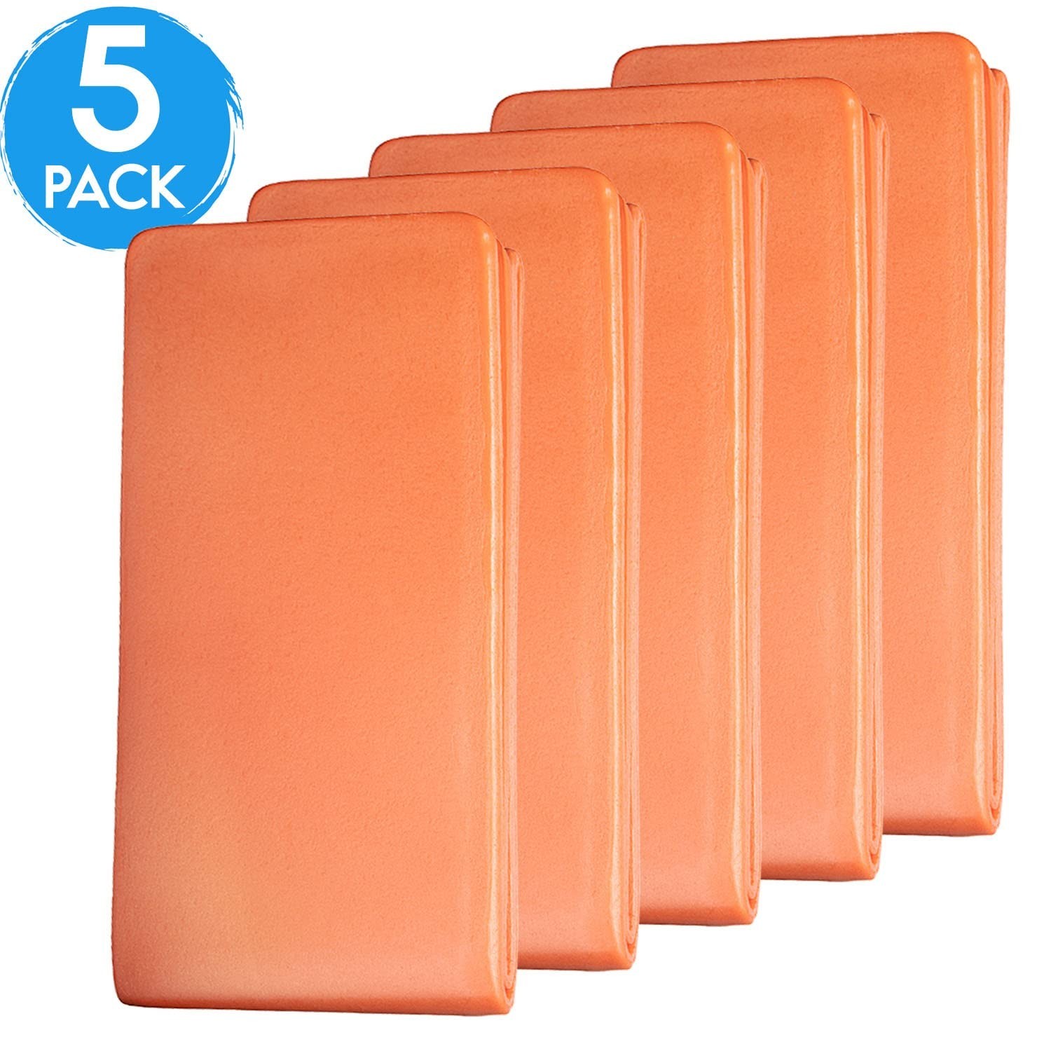 Pack of 5 Waterproof Padded Aluminum Splints – 36 inch for Injury Support
