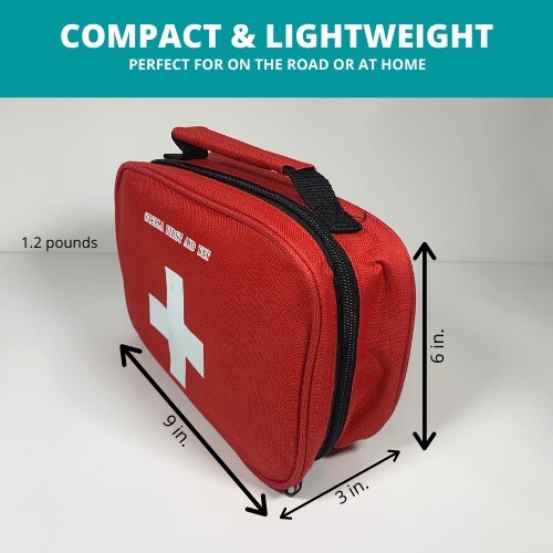 First Aid Kit 150+ Pieces | Home Auto Work Travel Sports