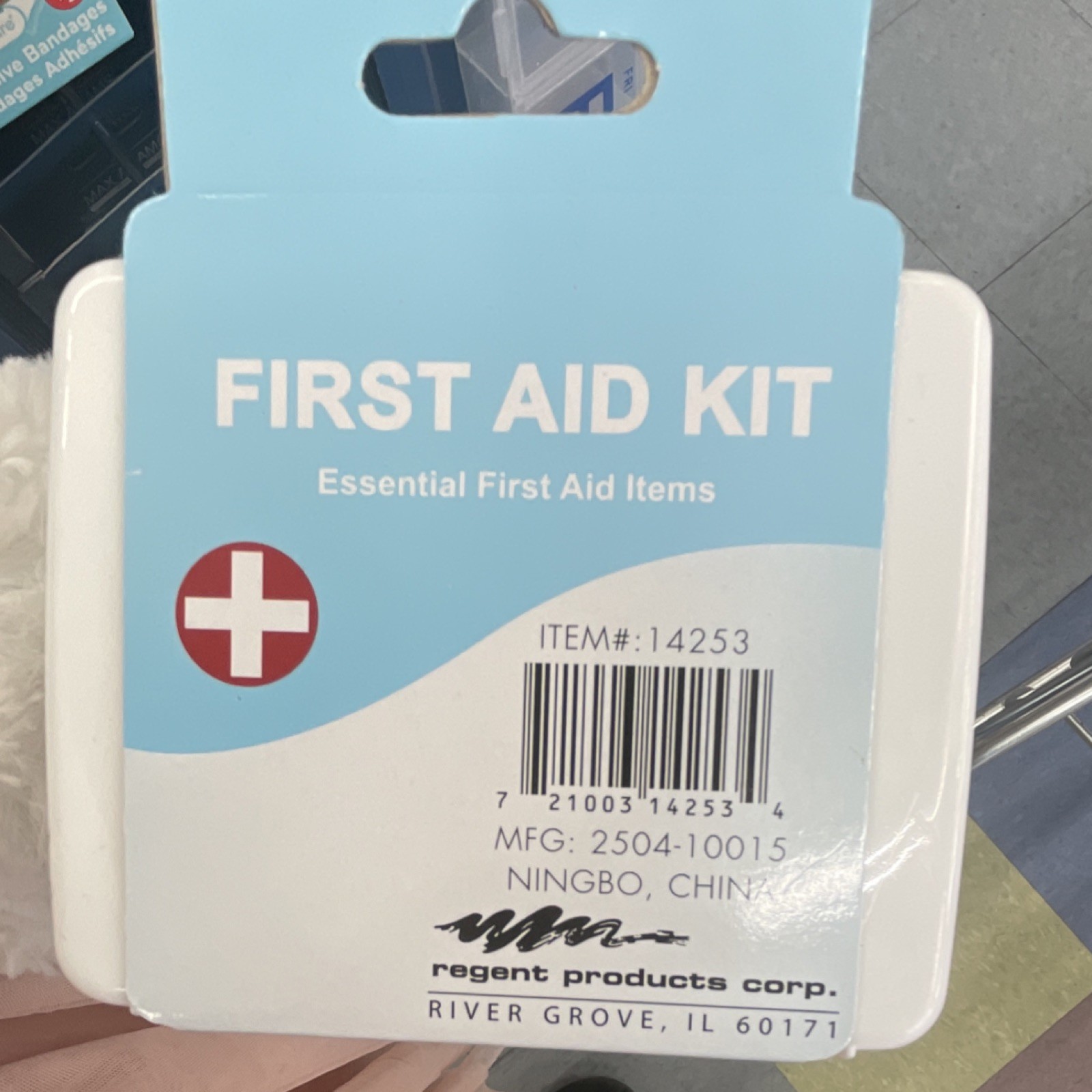 Regent Products Corp Portable Travel First Aid Kit 42 pcs Bandages Pads Case