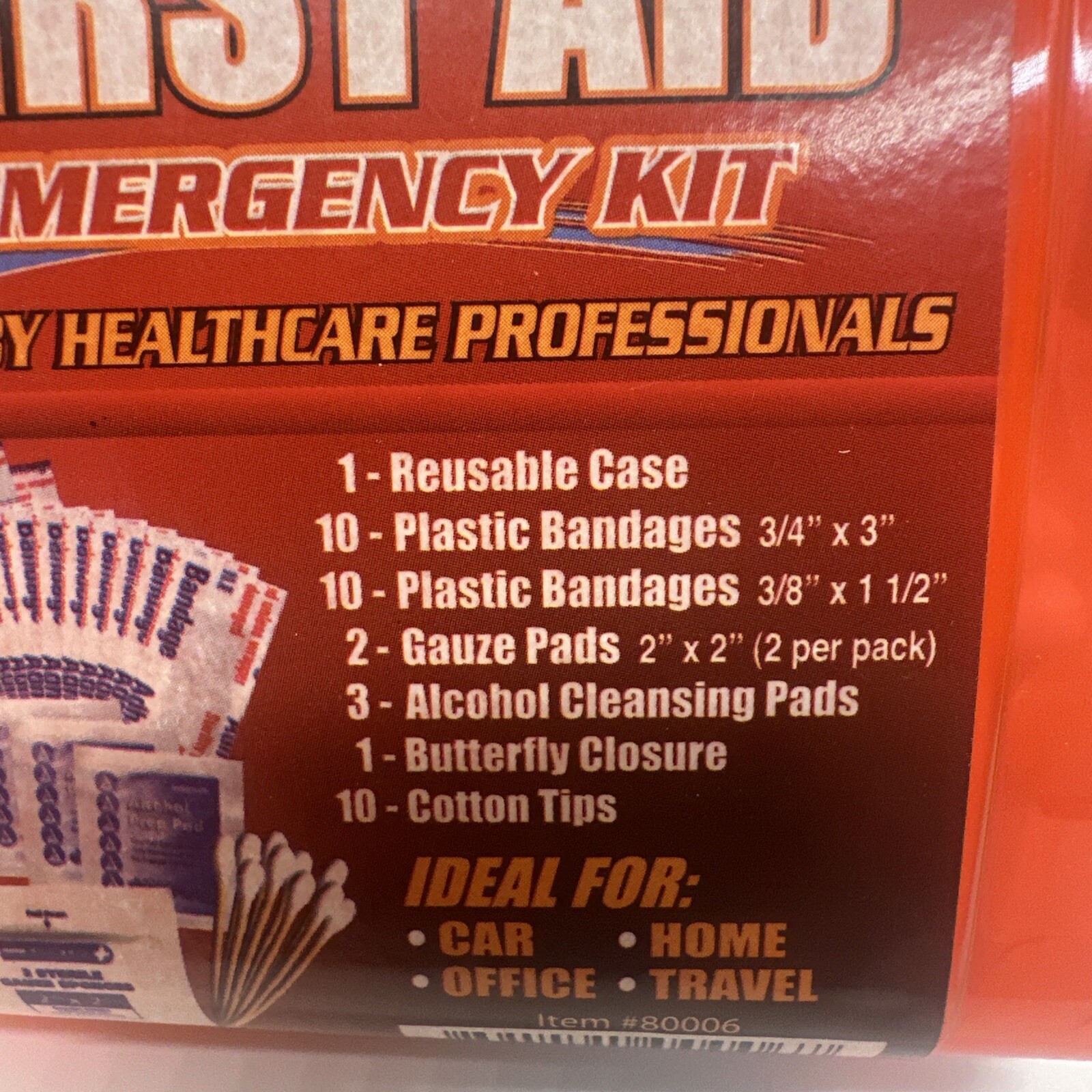 3 x 37pc Travel First Aid Kits Emergency & Medical Supplies For Purse Car Office