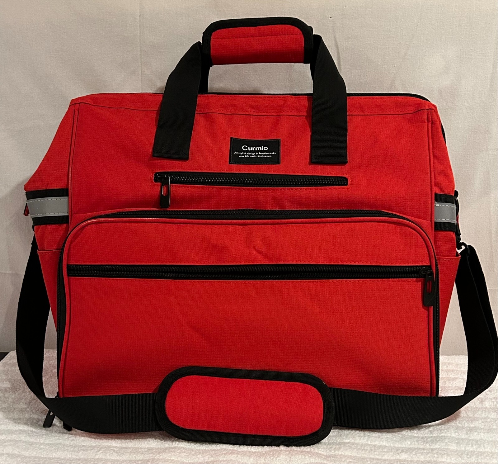 Curmio Red Medical/ Clinical/ EMS First Responder Bag New/No Tags