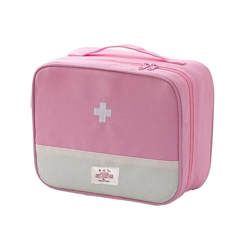 Portable First Aid Bag Empty Medicine Organizer Storage Case for Travel Home Pin