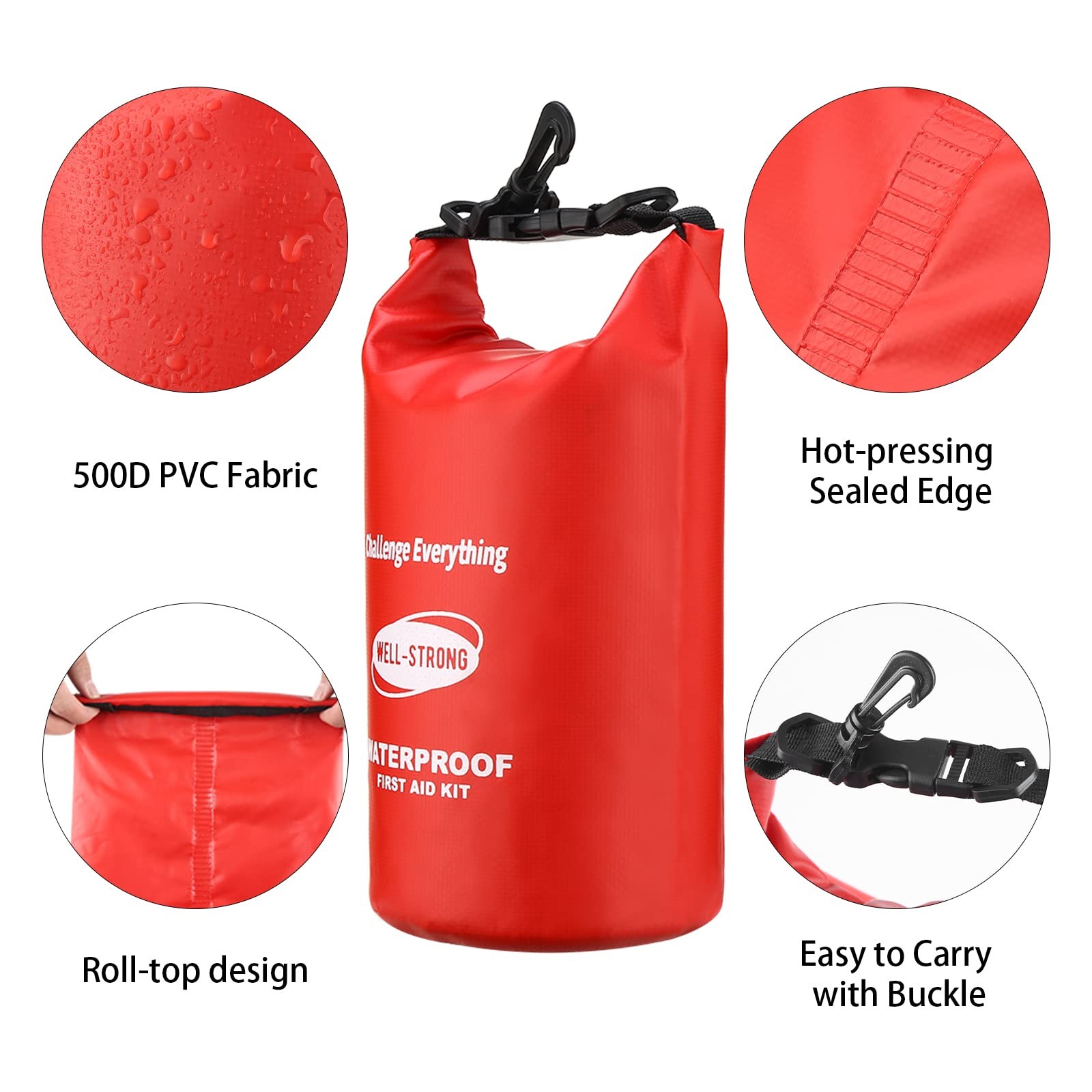 Emergency First Aid Kit for Boating & Marine Safety Waterproof Medical Suppli…