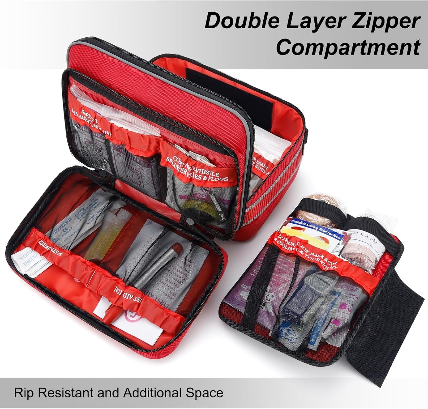 500Pcs Emergency First Aid Kit Survival Medical Kit for Home Car Travel Camping