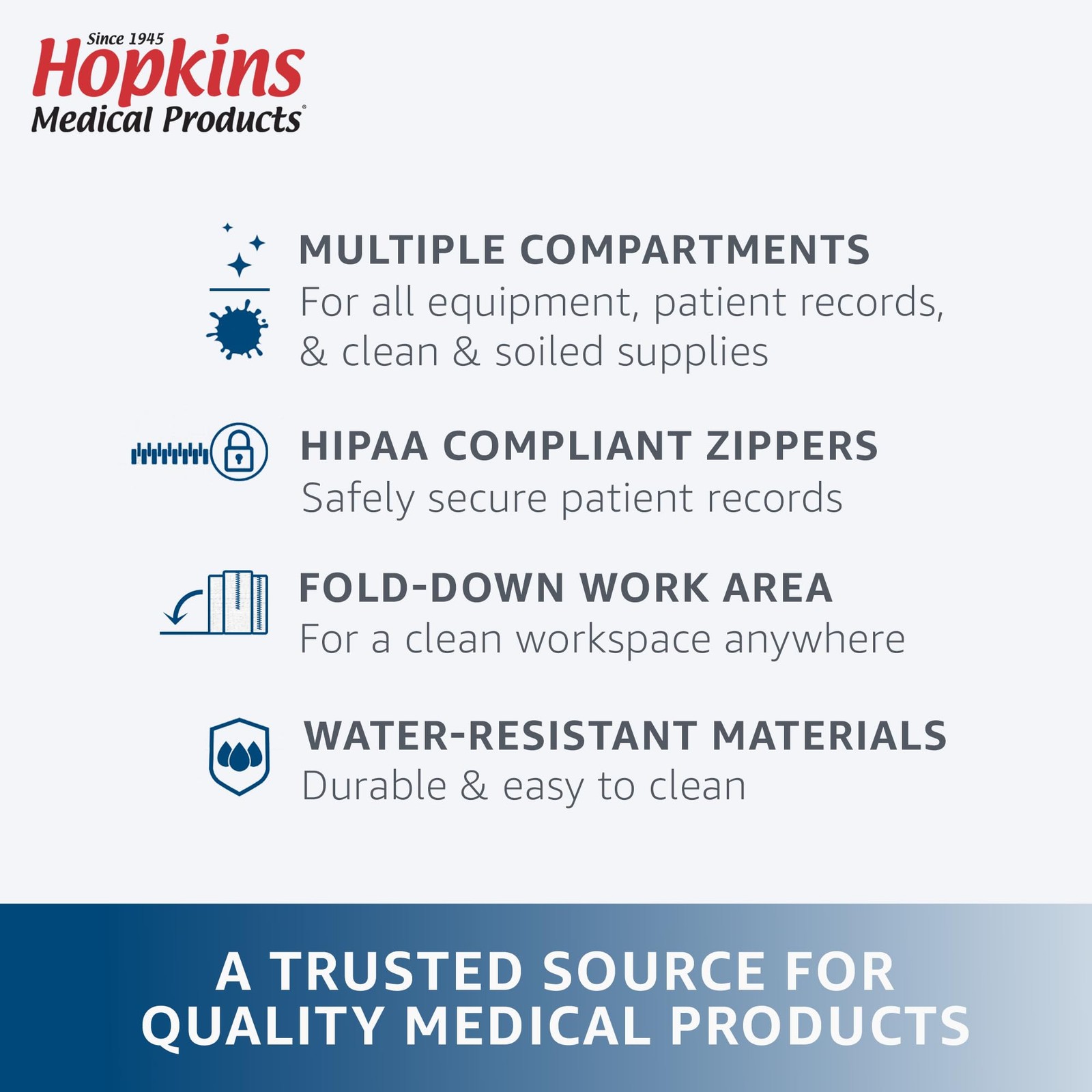 Hopkins Medical Products Original Home Health Shoulder 14x11x7 inches, Navy