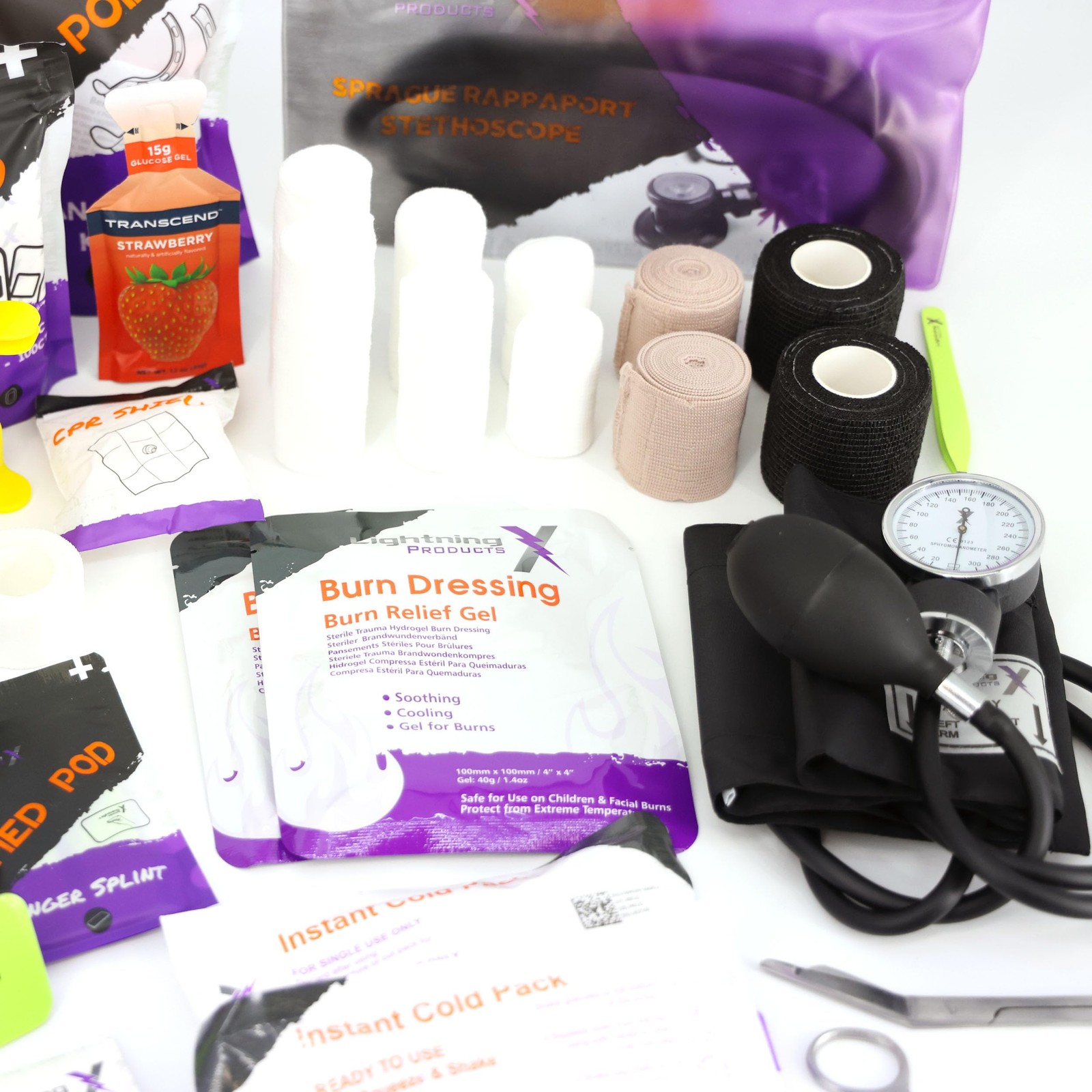Lightning X Standard First Aid Responder EMT Medical Stocked Trauma Fill Kit …