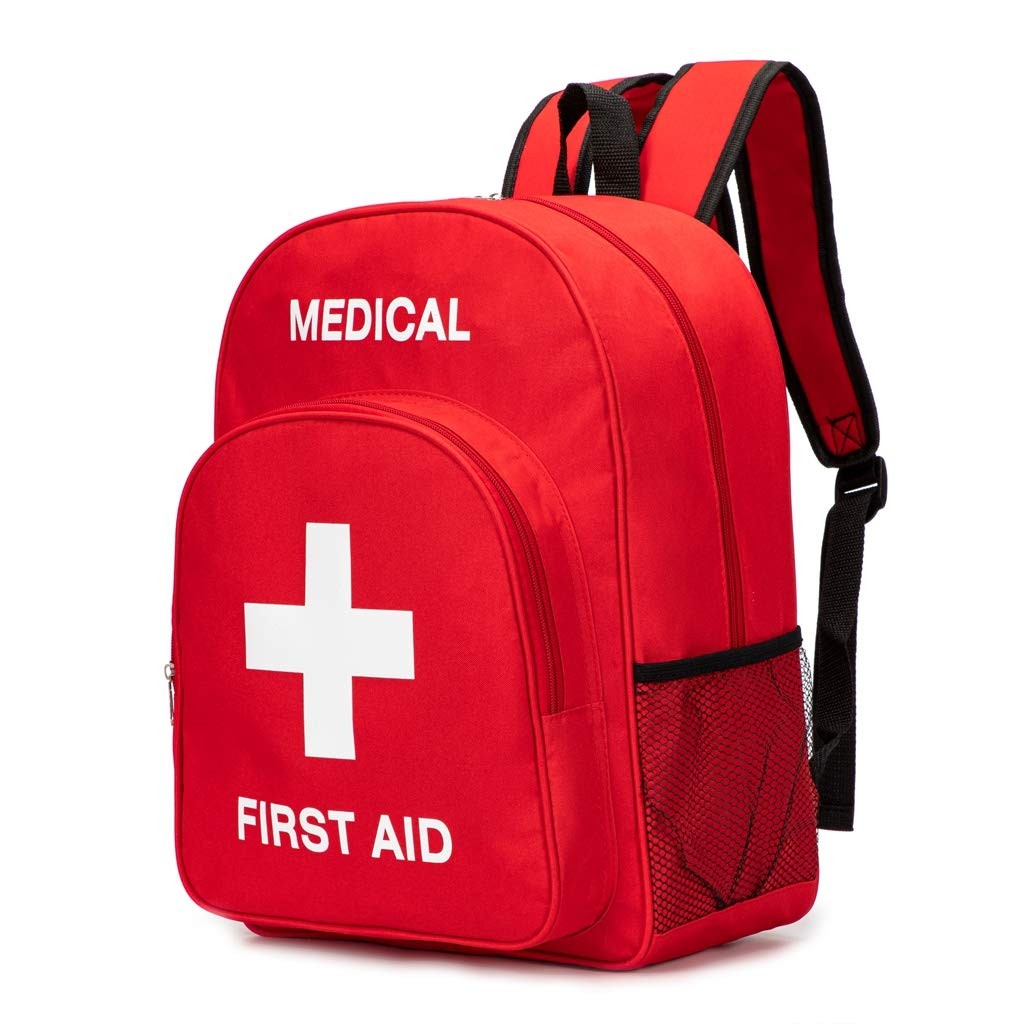 Red First Aid Bag Empty First Aid Backpack Empty Storage Bag for First Aid Ki…