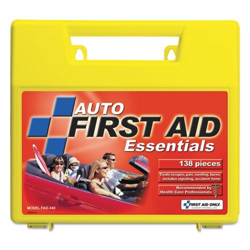 First Aid Only Essentials First Aid Kit, 138 Pieces, Plastic Case, 2/Pack