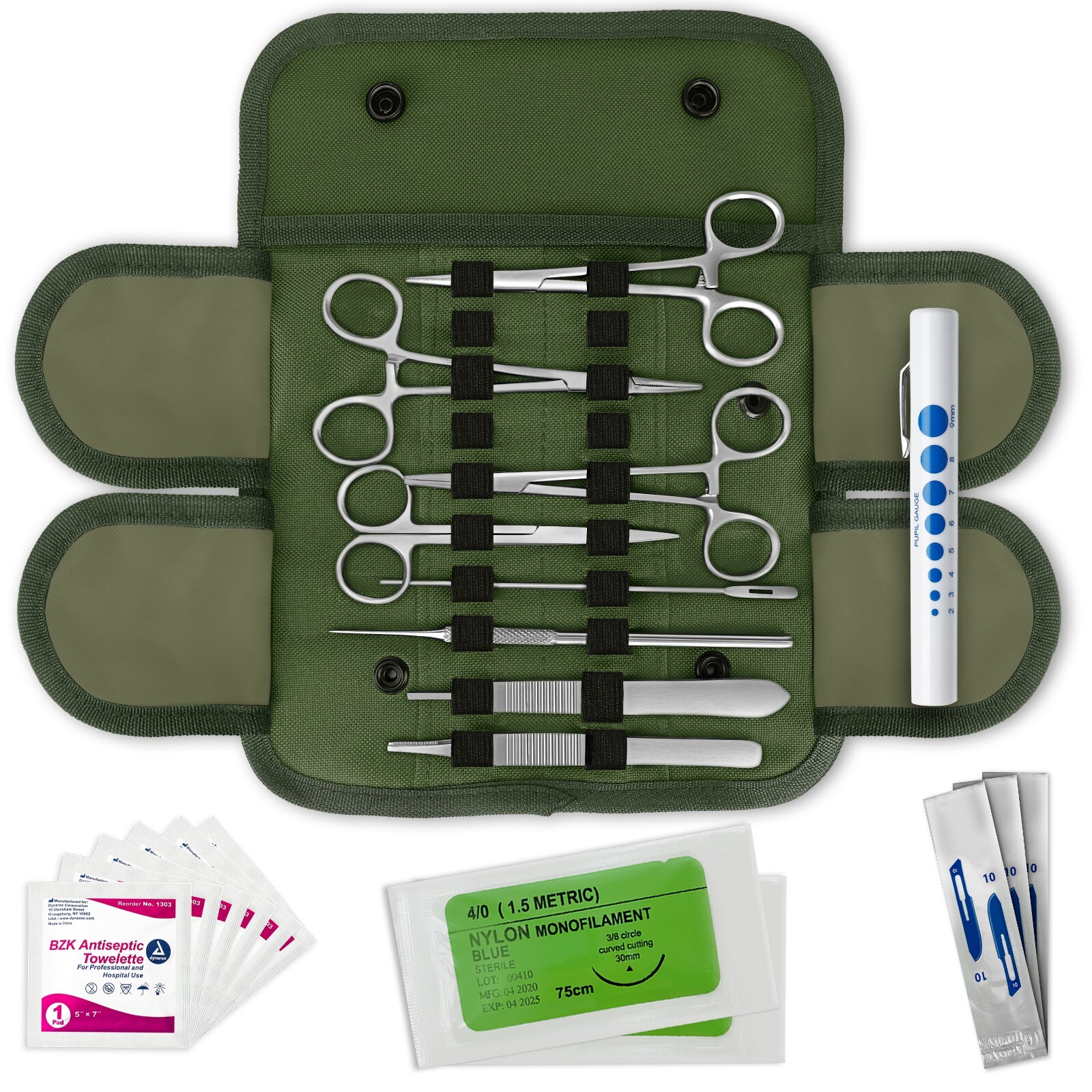 U.S. Military Style Emergency Survival Kit – Stop The Bleed Kit 20 PC ASATechmed