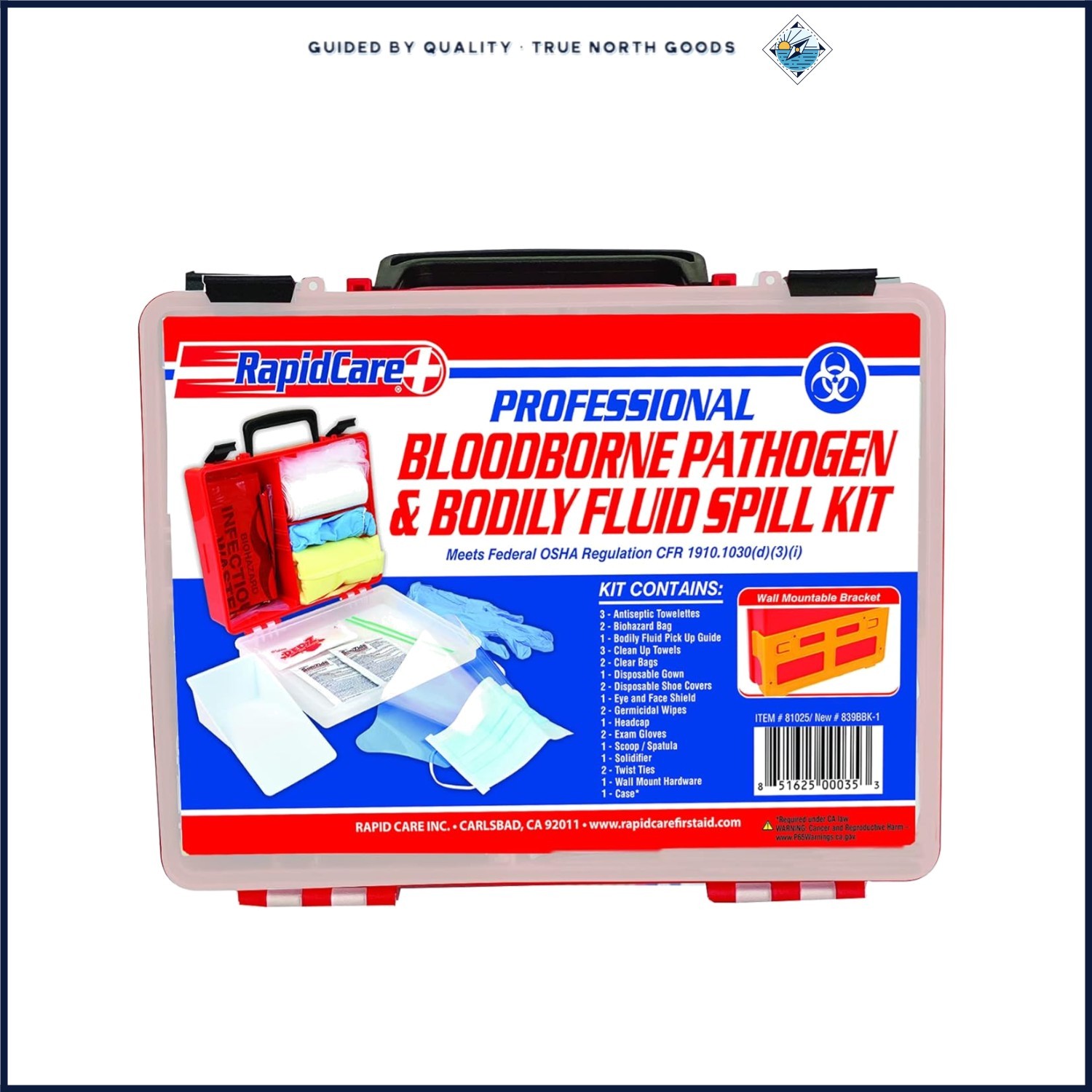 Bloodborne Pathogen Cleanup Kit, Essential for Schools and Industrial Workplaces
