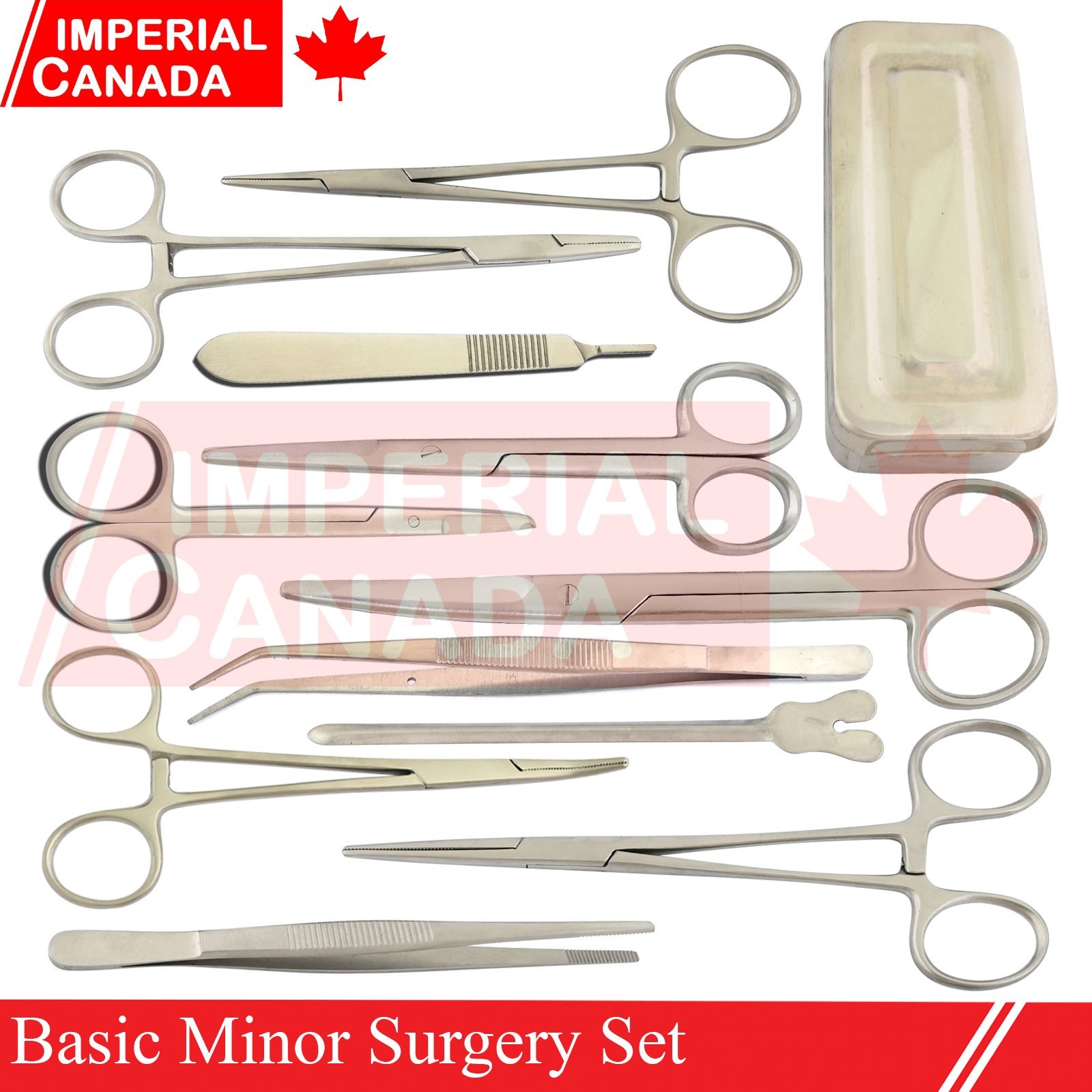 Basic Minor Surgery Suture First Aid Kit Medical Trauma Survival 13 Pcs DS-2584