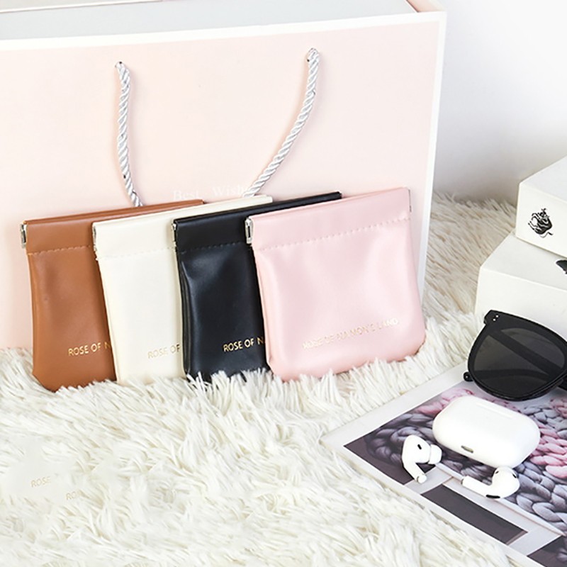 1PCS Cosmetic Bag PU Makeup Case Storage Portable Travel Pouch Mini Capacity