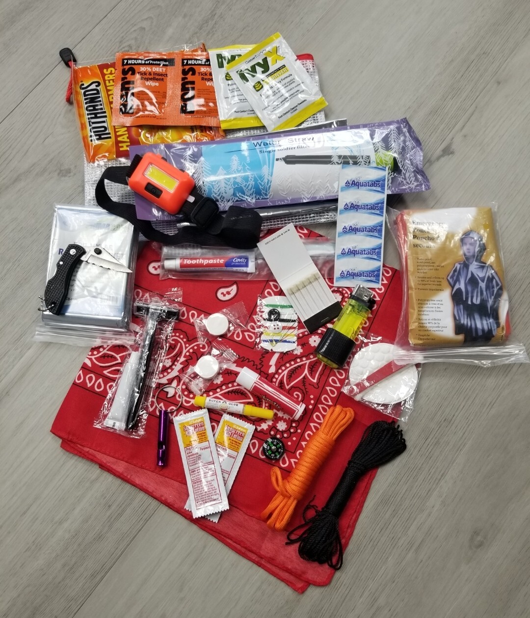 Grab And Go Travel Emergency Pouch The Self Rescue Kit.