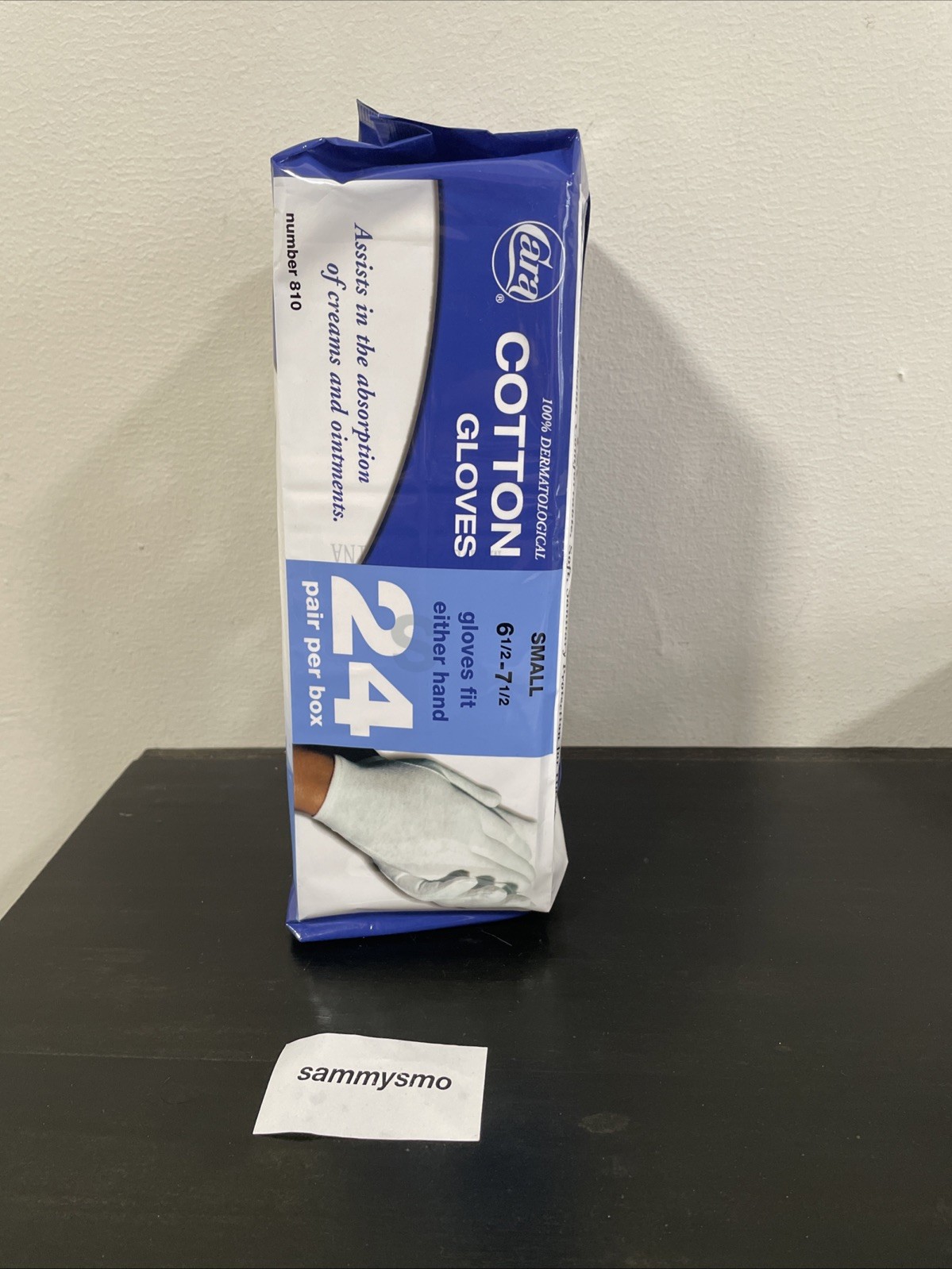 Cara Disposable Cotton Gloves Hypo-Allergenic Soft Hand Therapy SMALL x24 Pack