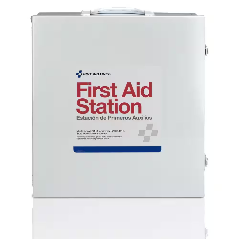 100-Person 3-Shelf Cabinet 494-Piece First Aid Kit