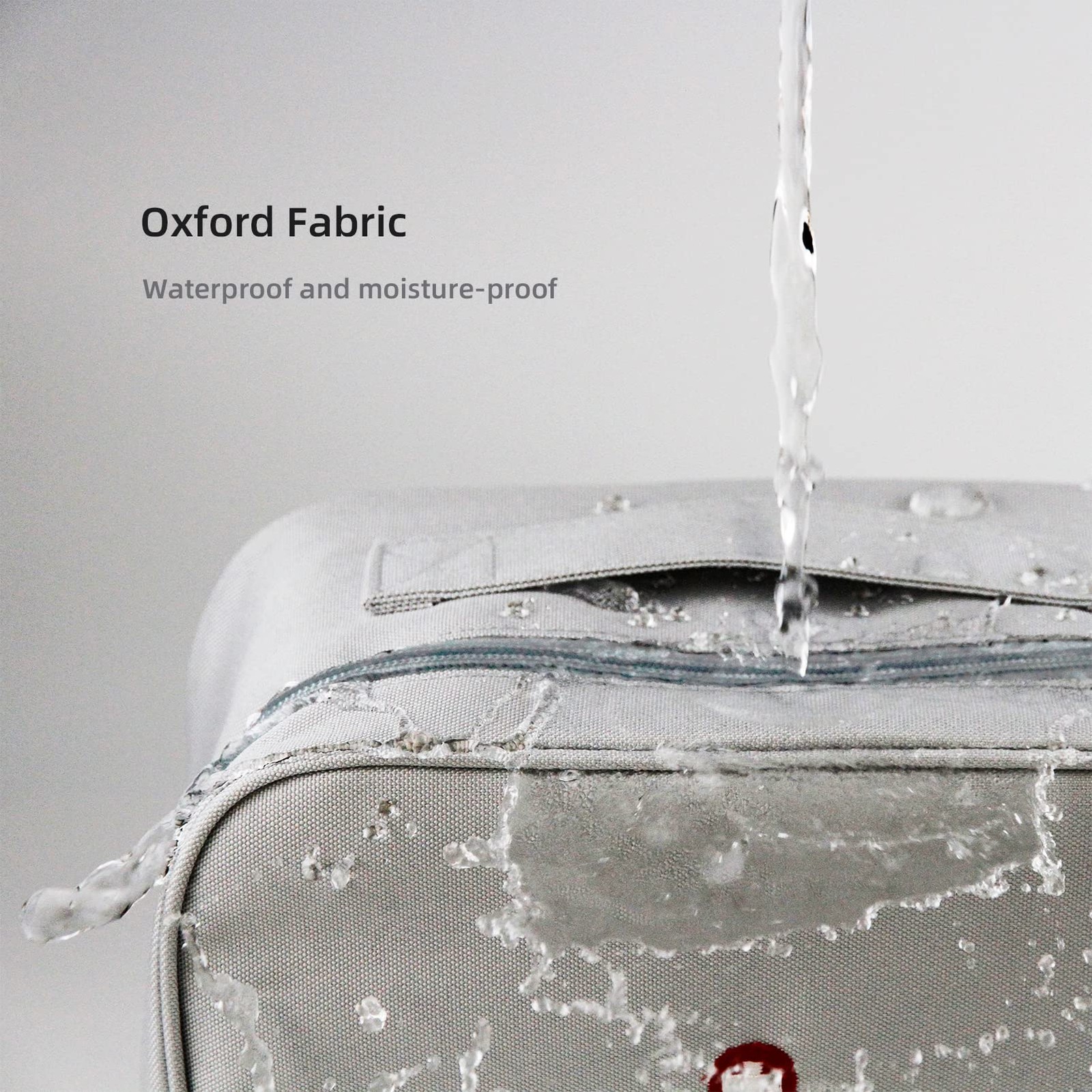 TOPASION First Aid Bags Empty, Travel Medicine Bag, 2 Piece Set, Oxford Grey