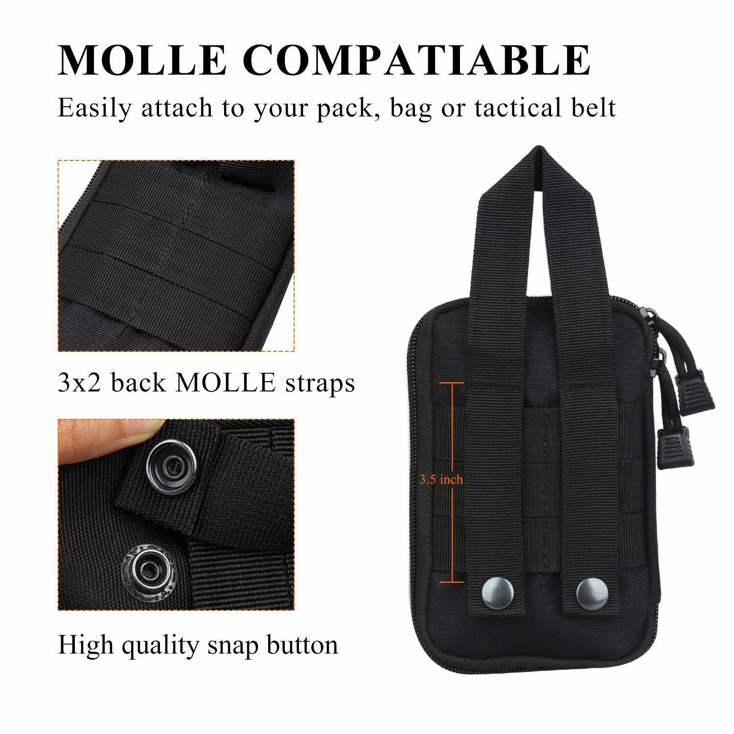 Tactical MOLLE Rip-Away EMT Medical First Aid IFAK Blowout Pouch (Bag Only)