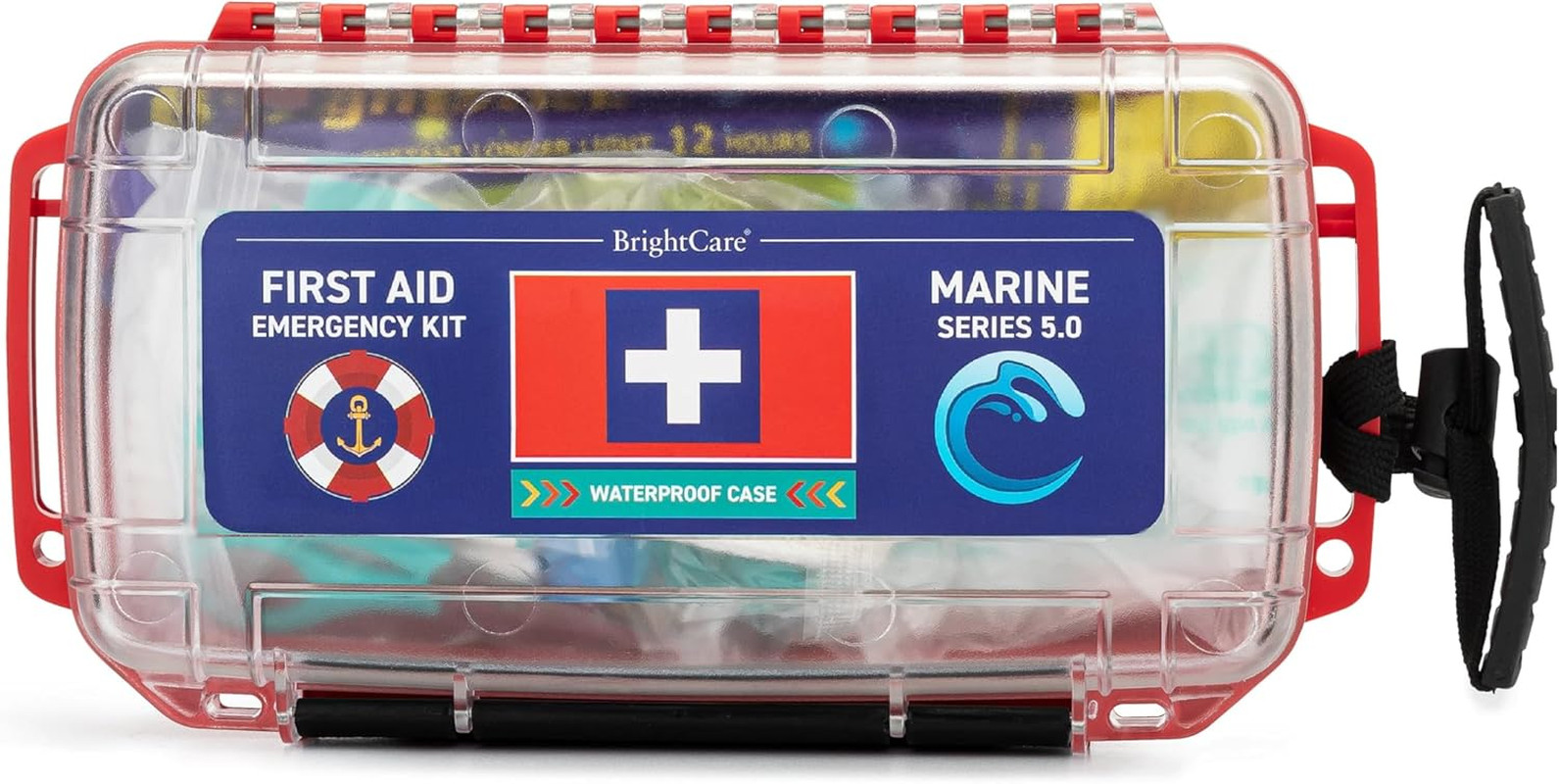 Marine Waterproof First Aid Kit for Boat, Kayak, Sailing & Beach | Floating Hard