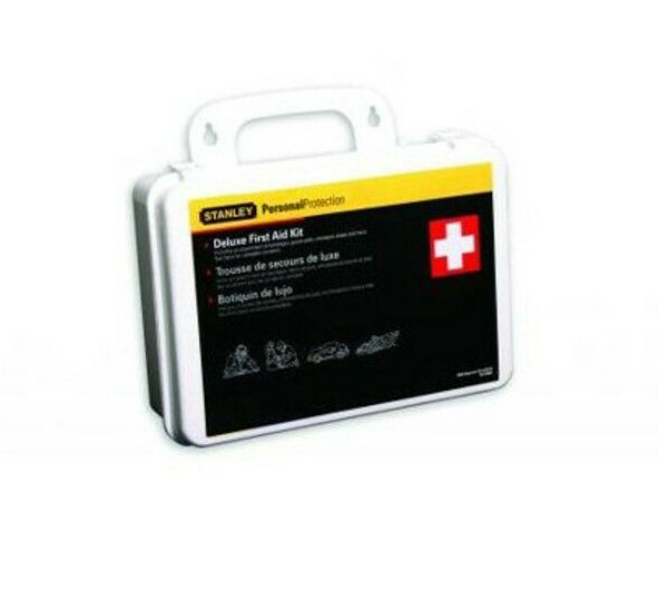 Stanley Deluxe ANSI Compliant Large First Aid Kit Bandage Gauze Antiseptic Wipes
