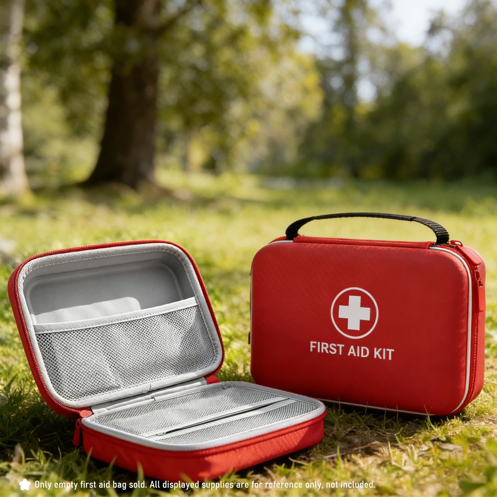 First Aid Kit – Smart Compartments Medical Kit with EVA Hard Shell, Large Cap…