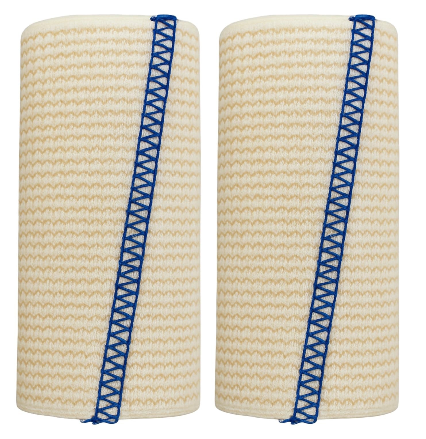 4-inch Premium Grade Elastic Bandage Wrap | Injuries, Sprains, 2 Pack, Beige