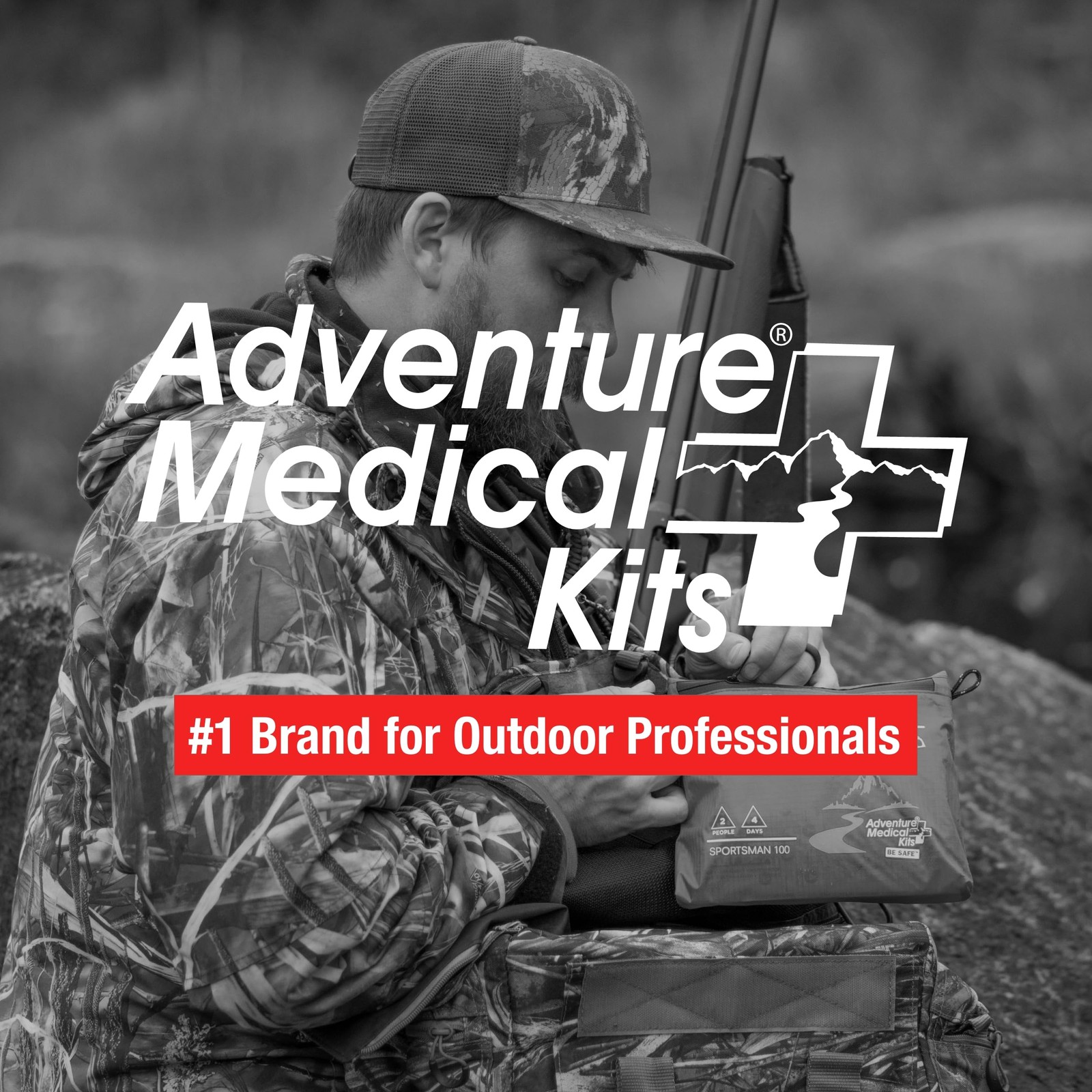 Sportsman Series Medical Kit – 100 – First Aid Kit for Camping, Hiking, Hunting