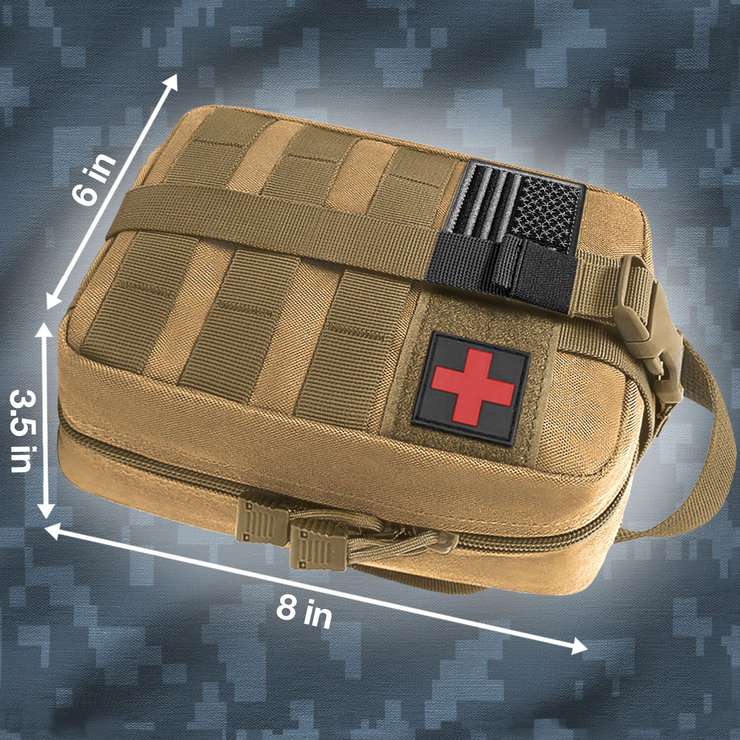 Tactical First Aid Kit IFAK Survival Molle Military EMT Medical Pouch Empty Bag