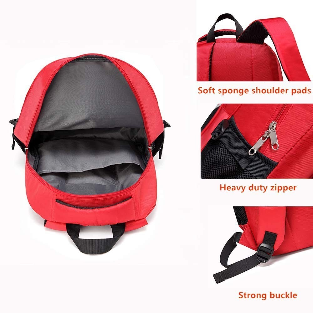 Empty Red First Aid Bag – Emergency Medical Backpack, Multi-Pocket Trauma Kit fo