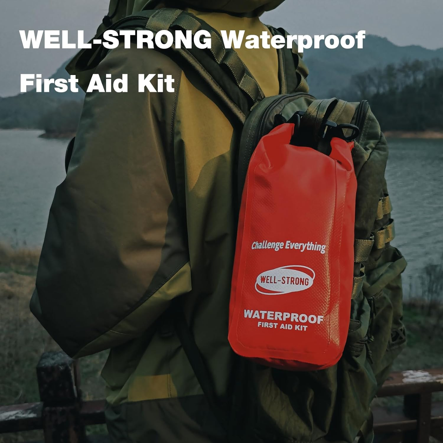Waterproof First Aid Kit Roll Top Boat Emergency Kit with Waterproof Content