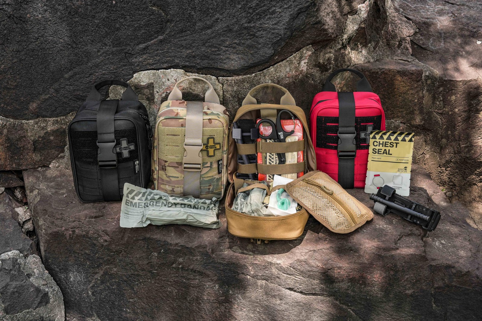 IFAK Trauma Kit with C-A-T Tourniquet, Tactical First Aid Kit Molle Pouch for…