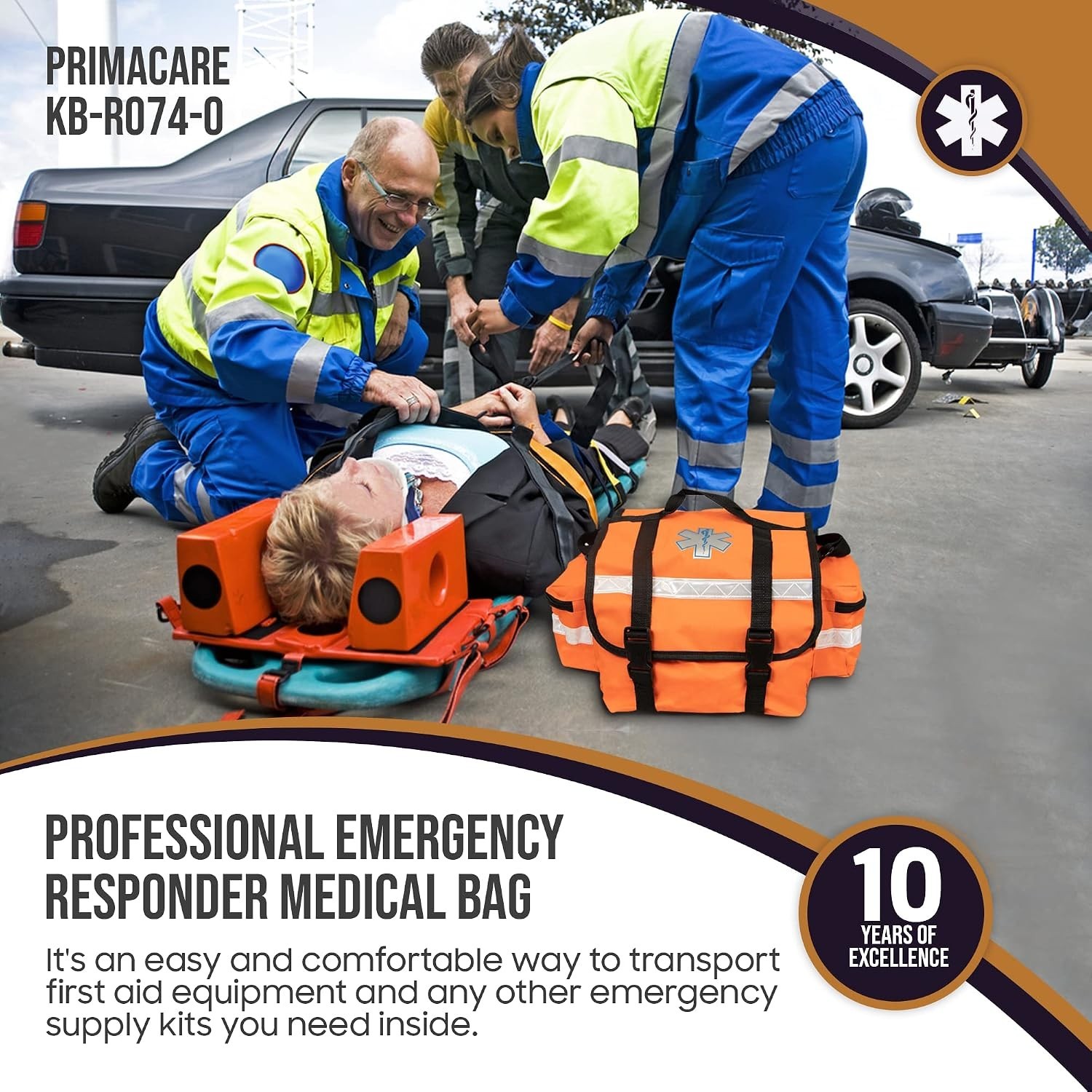 Durable Personalized EMT Trauma Bag – Optimized 17" x 9" x 7" for Quick Response