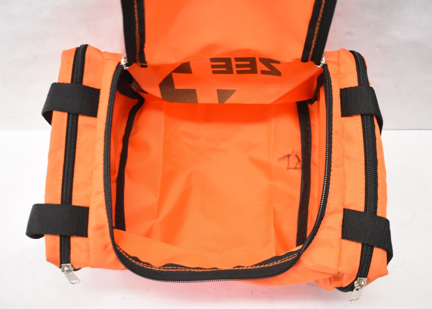 Cintas First Aid Safety Orange Mini Storage Pouch Bag Zipper Container