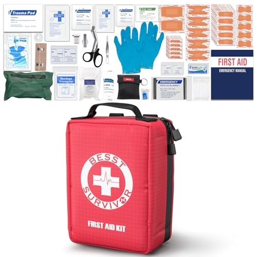 Premium First Aid Kit – Waterproof Molle Medical Bag with Color-Coded Medium