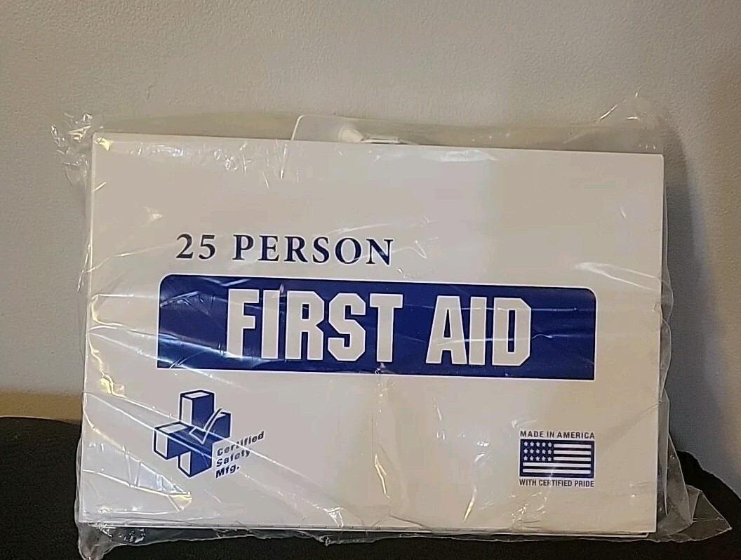 Certified Safety Mfg. 25 Person First Aid Metal Kit K610-030