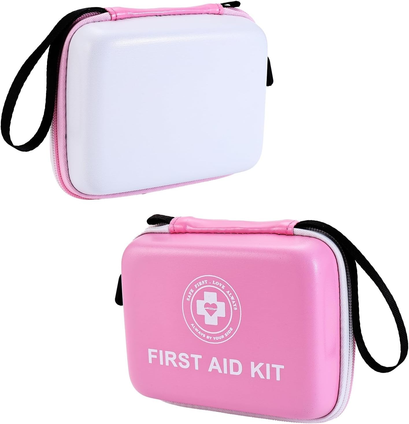 Small First Aid Kit – 165 Piece Dual-Color Emergency Medical Pink/White