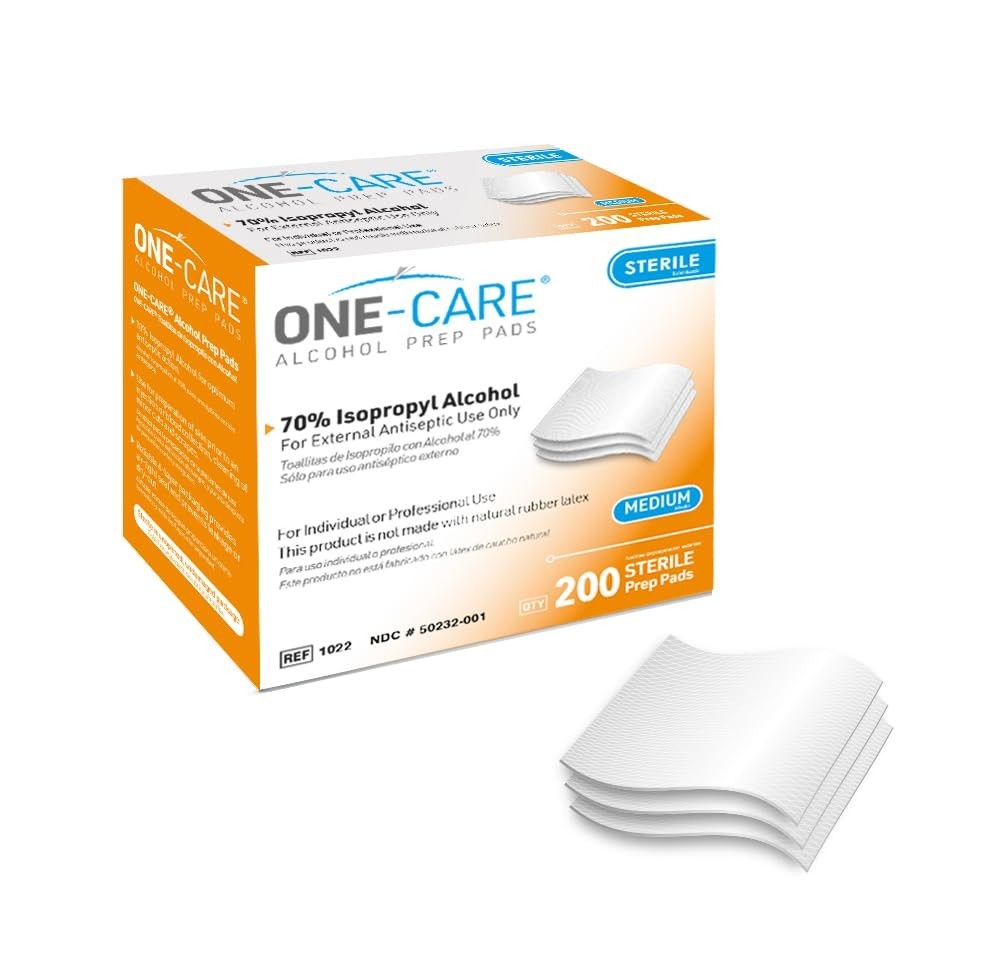 200 Count Unscented 2-Ply Prep Wipes – Ideal for Skin Cleaning & Disinfection