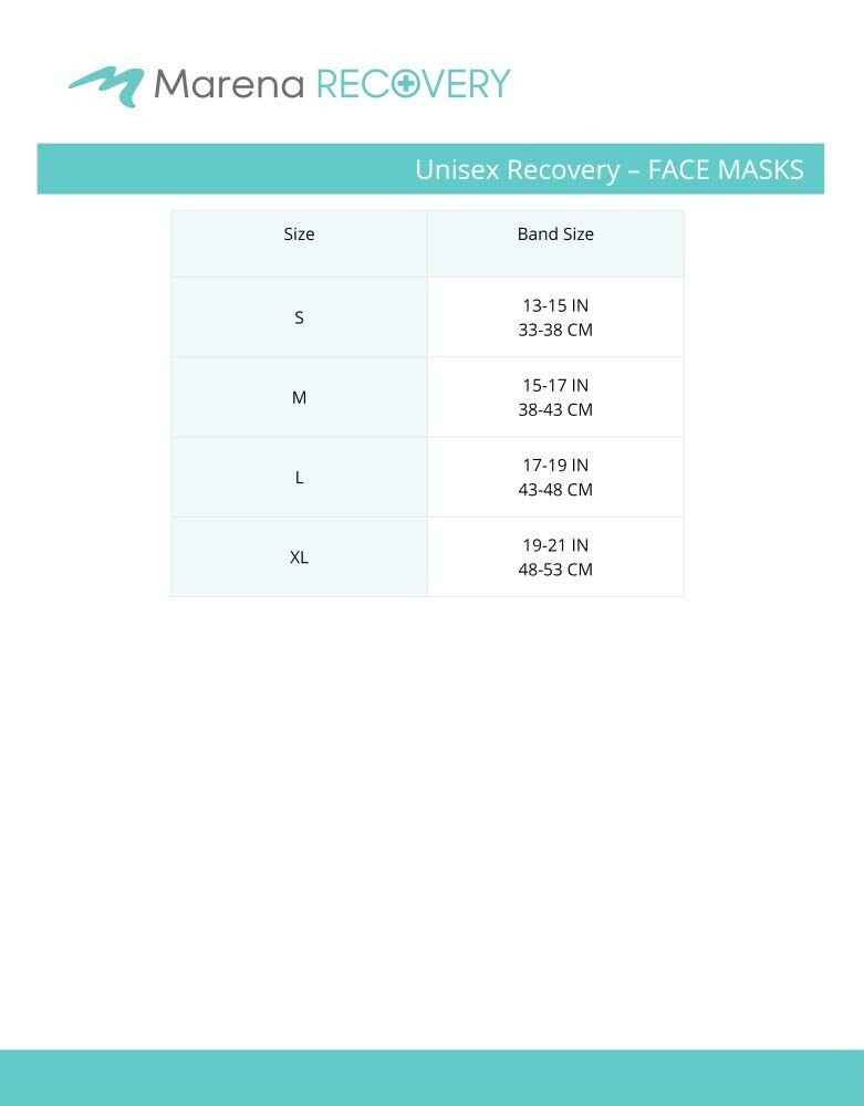 Unisex Recovery Compression Chin Strap with Mid-Neck Coverage for Post-Op Mask