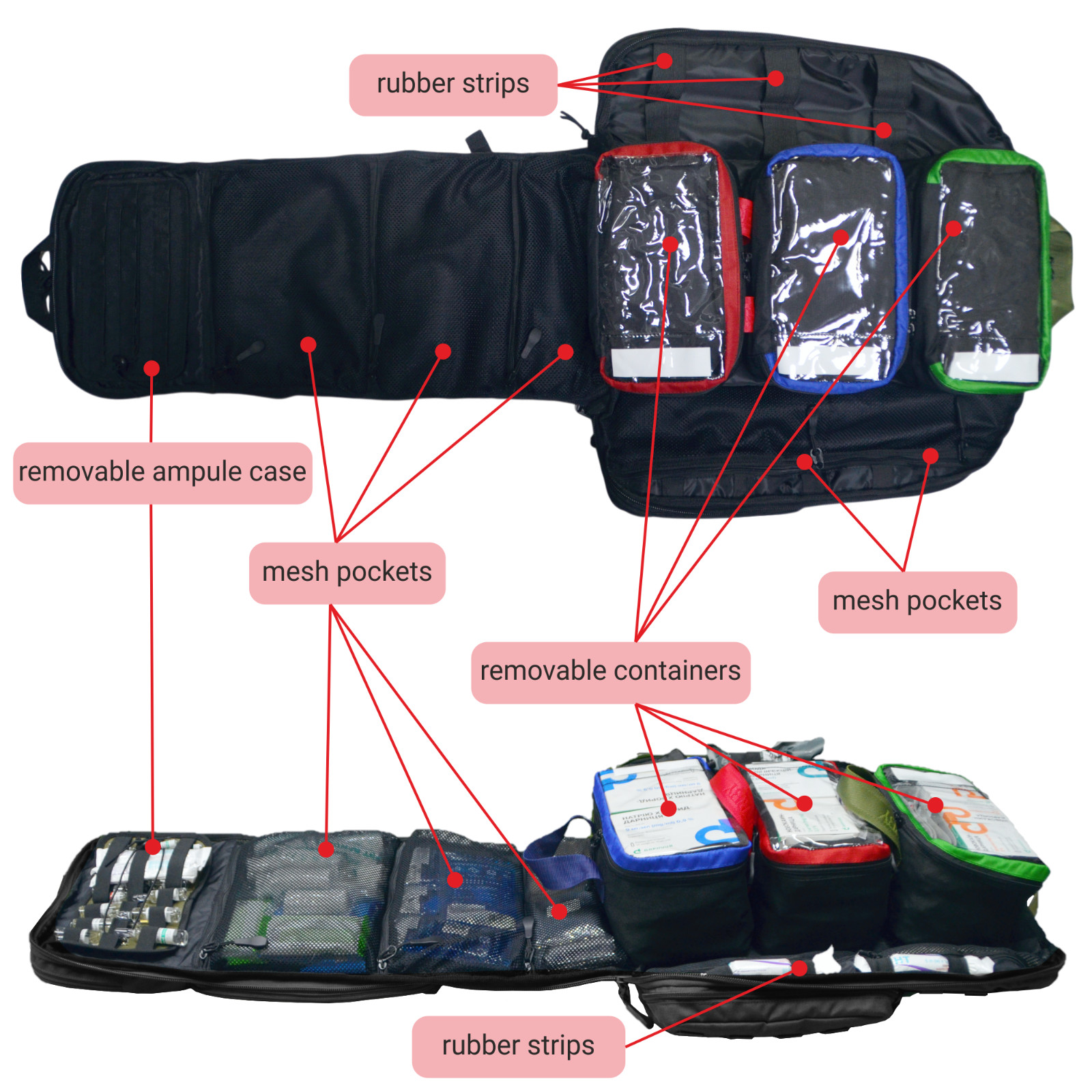 Tactic Medic Pack EMT Backpack Trauma Bag First Responder Gear Modular Backpack