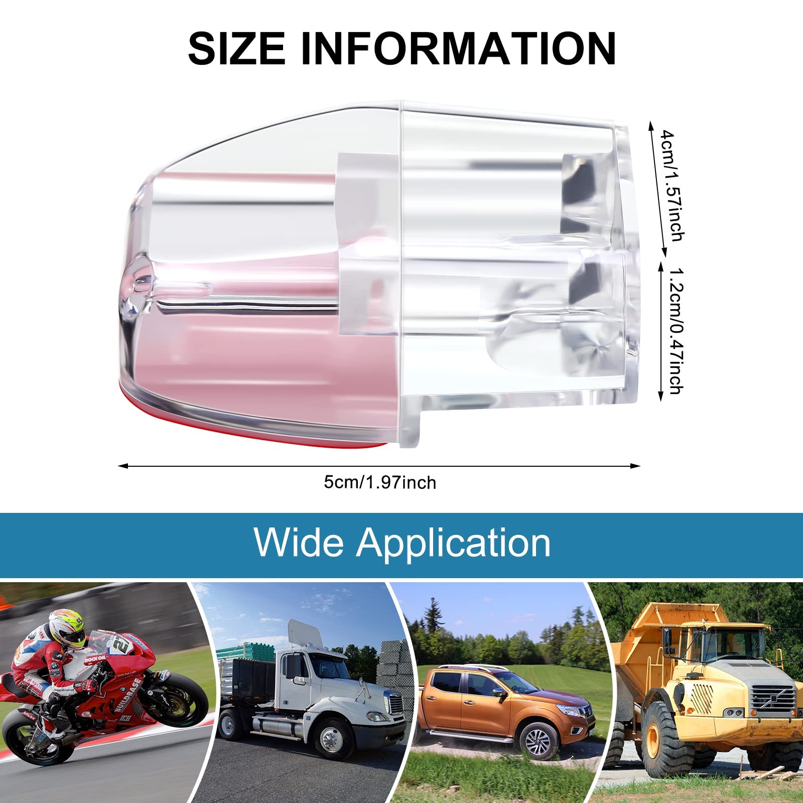 Frienda 18 Pieces Car Deer Whistle Vehicles Horn Warning Device White