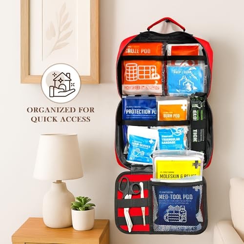 Everlit Care 380 Pcs First Aid Kit All-Purpose Medical Essential Kit for Cuts,
