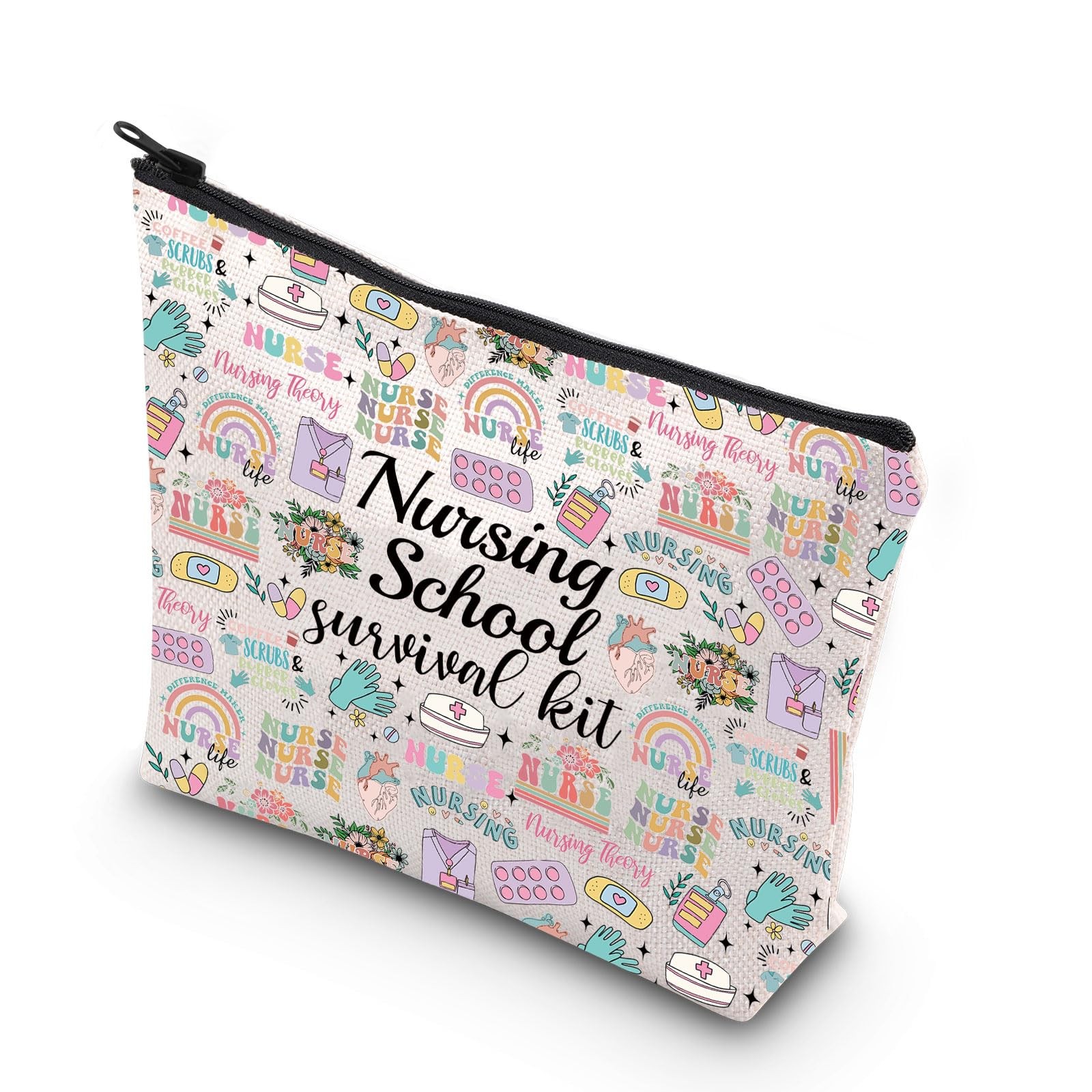 WCGXKO Nurse Gift Cosmetics Nursing School Survival kit bag
